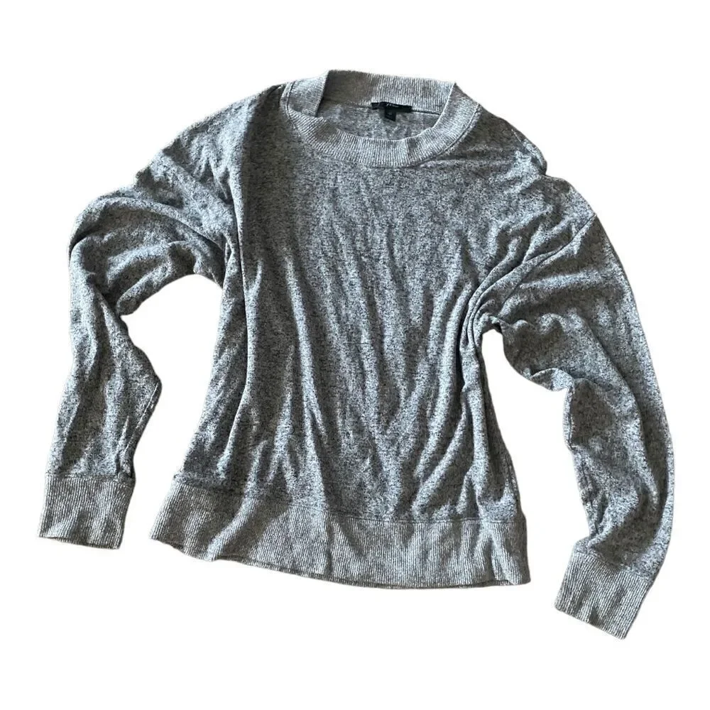 J. Crew | Marled Gray Mock Neck Pull Over Soft Cozy Sweater | M